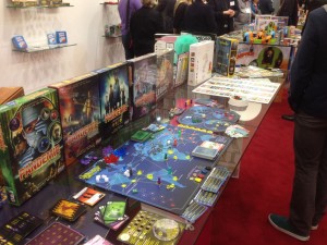 Asmodee Spielwarrenmesse board game with pandemic