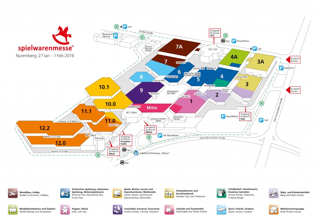 Spielwarrenmesse floor plan 2016