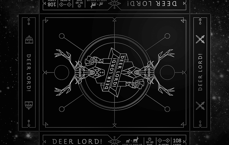 deer lord party card game packaging basic front